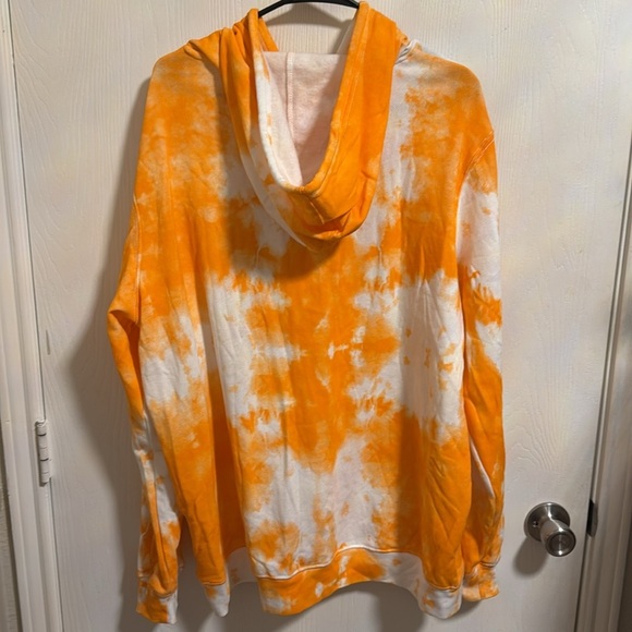 Nickelodeon Rug Rats Tie Dye Orange White Long Sleeve Hoodie Extra Large Men’s - Picture 4 of 8